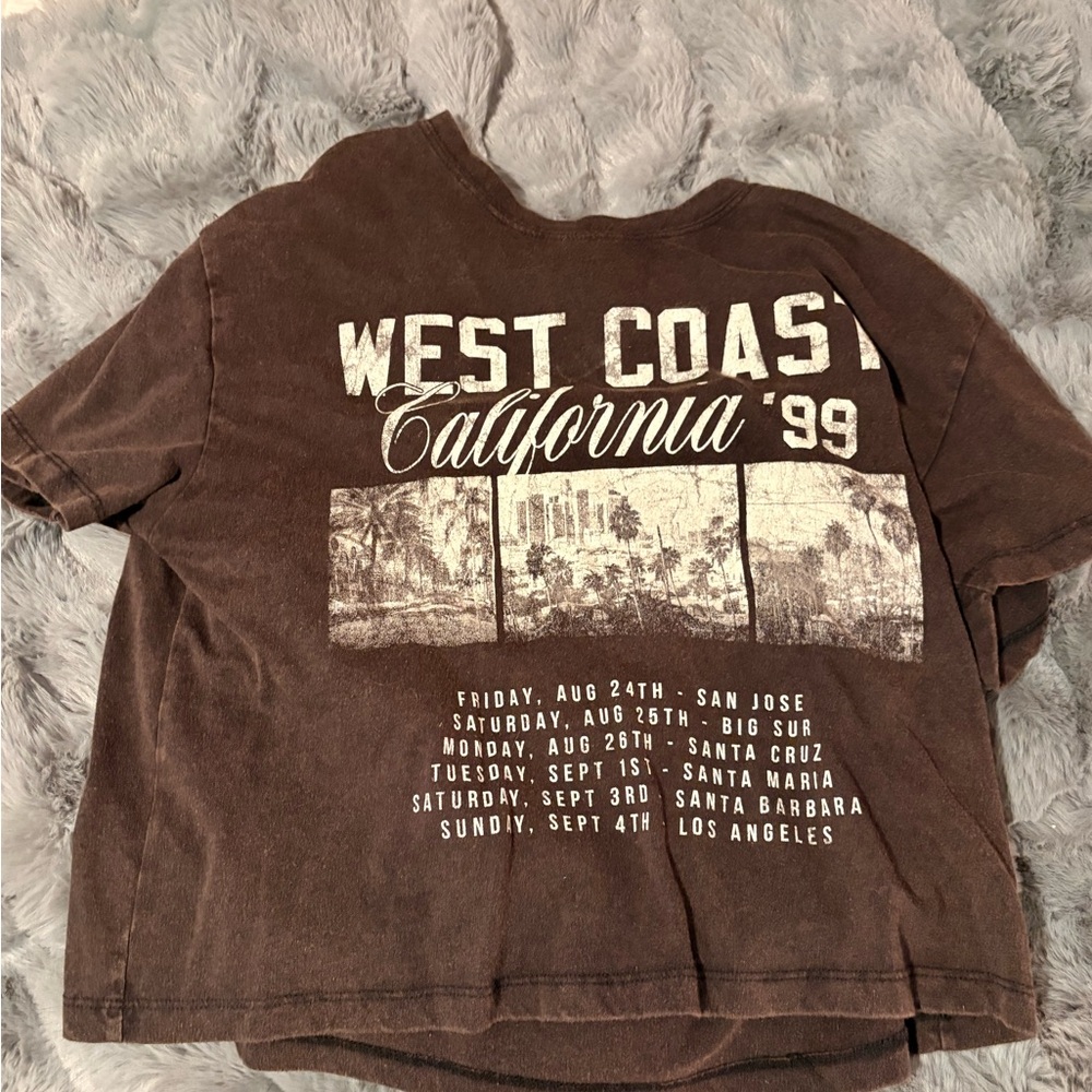 Brown Graphic Short Sleeve Tee